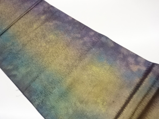 JAPANESE KIMONO / ABSTRACT PATTERN WOVEN FUKURO OBI